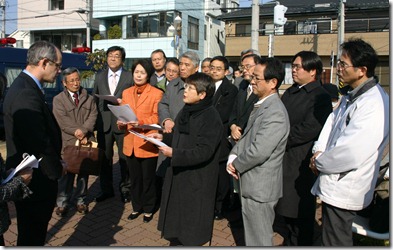 部品落下事故に抗議2012年2月10日